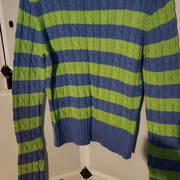 AEROPOSTALE CROPPED CABLE KNIT SWEATER Large - Picture 8 of 10